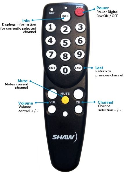 shaw remote parental controls